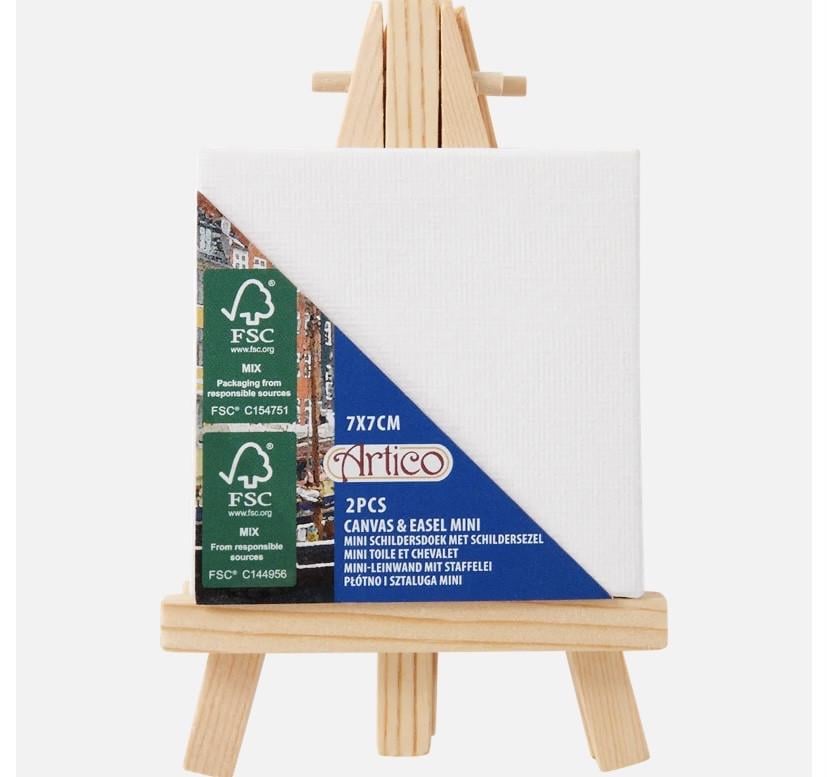 Полотно на підрамнику з декоративним мольбертом 12x8 см/7x7 см (1878939658)