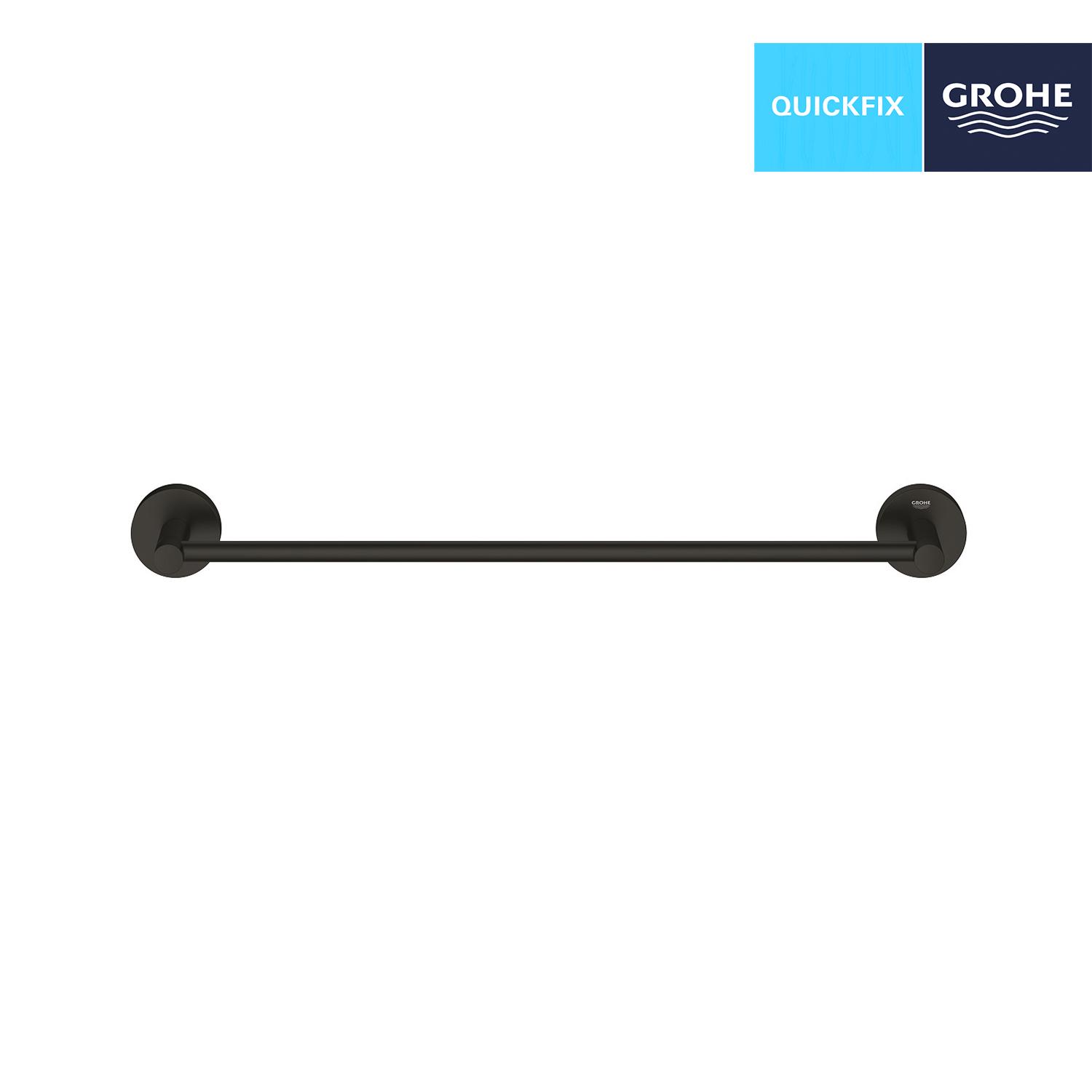 Полотенцедержатель Grohe QuickFix Start 411972430 CV034602 одинарный Черный (235303) - фото 3 Полотенцедержатель Grohe QuickFix Start 411972430 CV034602 одинарный Черный (235303) - фото 3