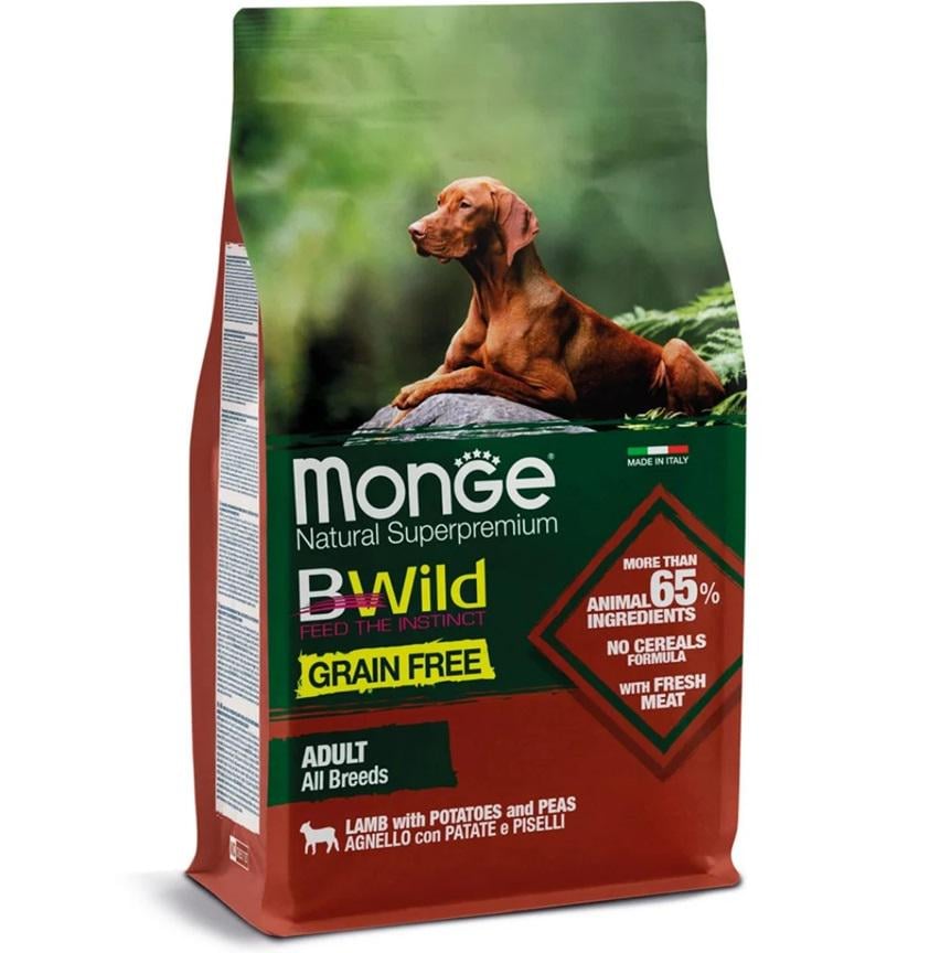 Корм для собак беззерновий Monge Dog Bwild Grain Free ягня 15 кг (70056069)