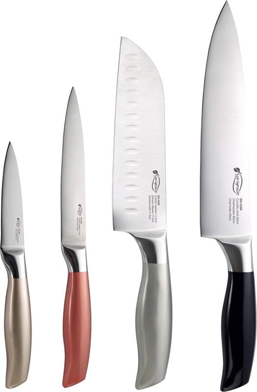 Набір кухонних ножів Bergner 4 пр. з нержавіючої сталі (BG-4222-MT)