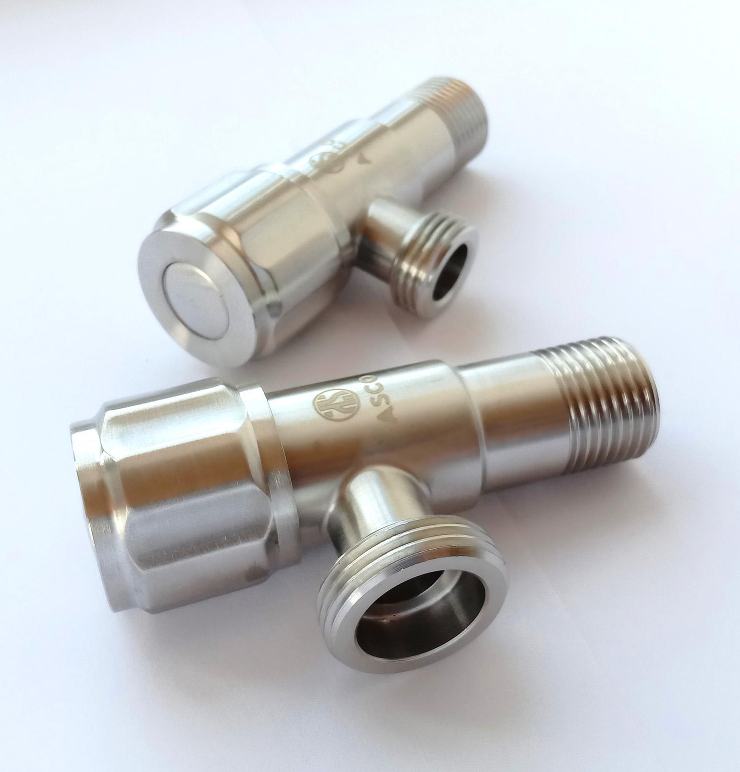 Кран для підключення сантехнічних приладів ASCO S.S.304 1/2"x3/4" нержавіюча сталь (RS-AS-SS-304-02) - фото 2 Кран для підключення сантехнічних приладів ASCO S.S.304 1/2"x3/4" нержавіюча сталь (RS-AS-SS-304-02) - фото 2