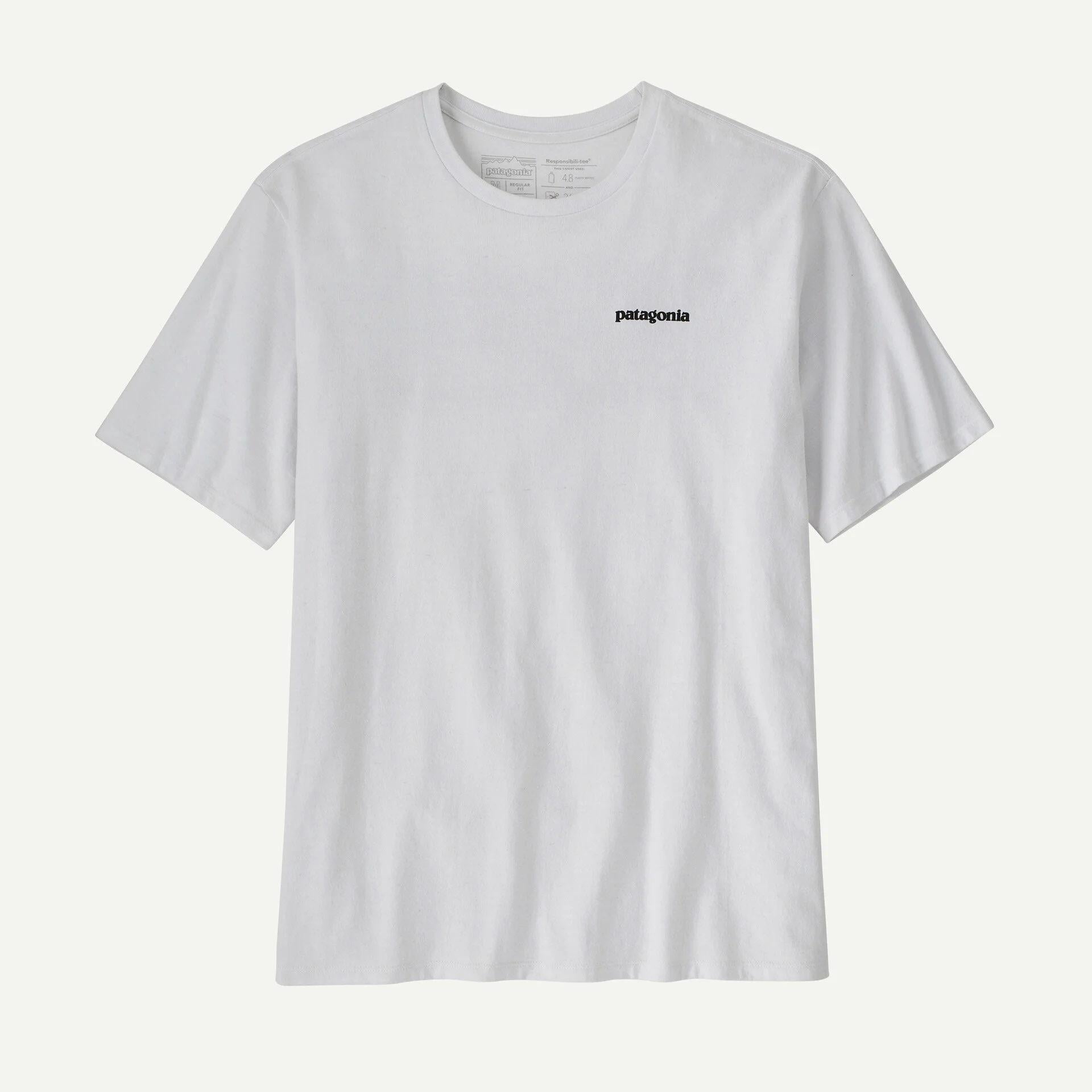 Футболка чоловіча бавовняна Patagonia Men's P-6 Logo Responsibili-Tee L Білий (59222527)