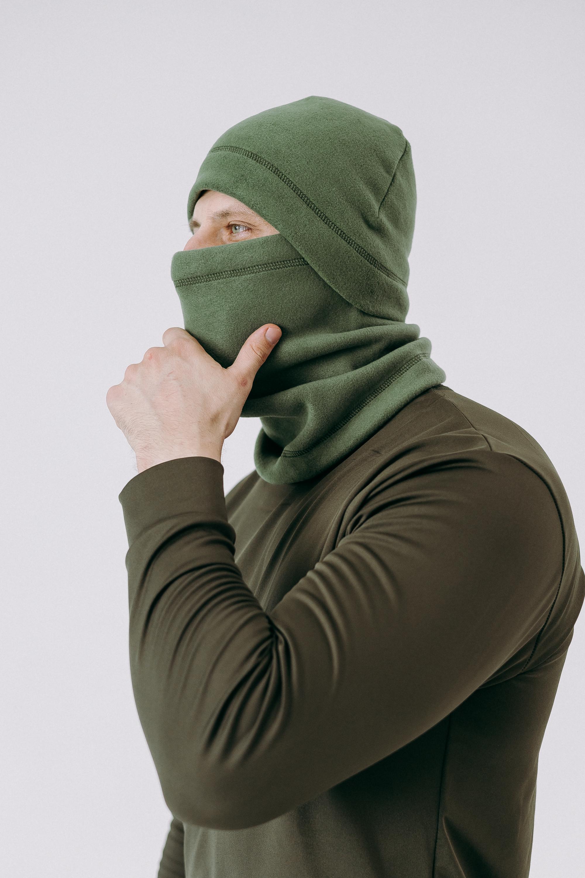 Шапка флісова чоловіча Columbia зимова для спорту Хакі (73413) - фото 3 Шапка флісова чоловіча Columbia зимова для спорту Хакі (73413) - фото 3