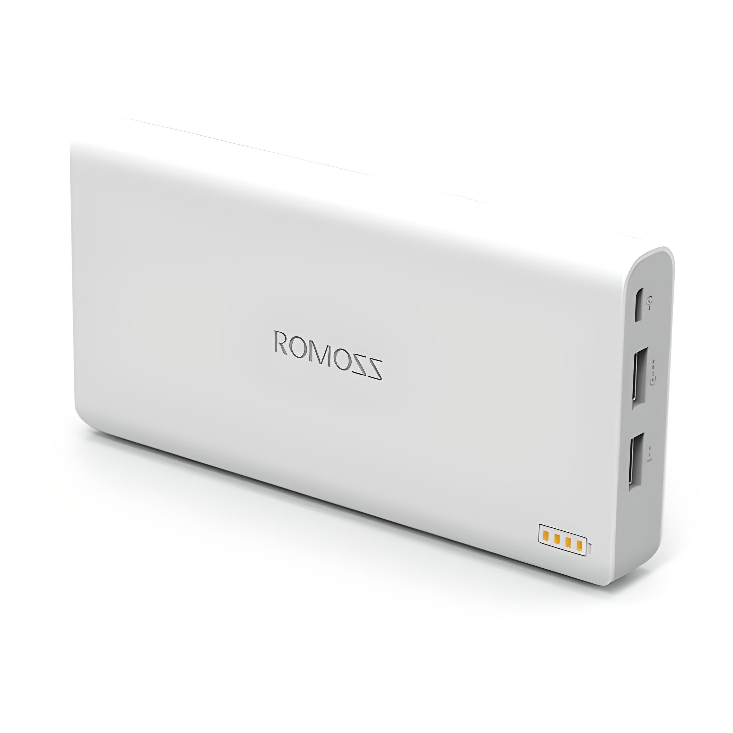 Портативний зарядний пристрій Romoss 2826 6000 mAh Білий