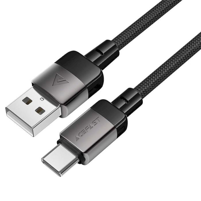 Кабель Acefast C9-04 USB 2.0 USB-A to USB-C 1,2 м 3A Black (6974316283010) - фото 3 Кабель Acefast C9-04 USB 2.0 USB-A to USB-C 1,2 м 3A Black (6974316283010) - фото 3
