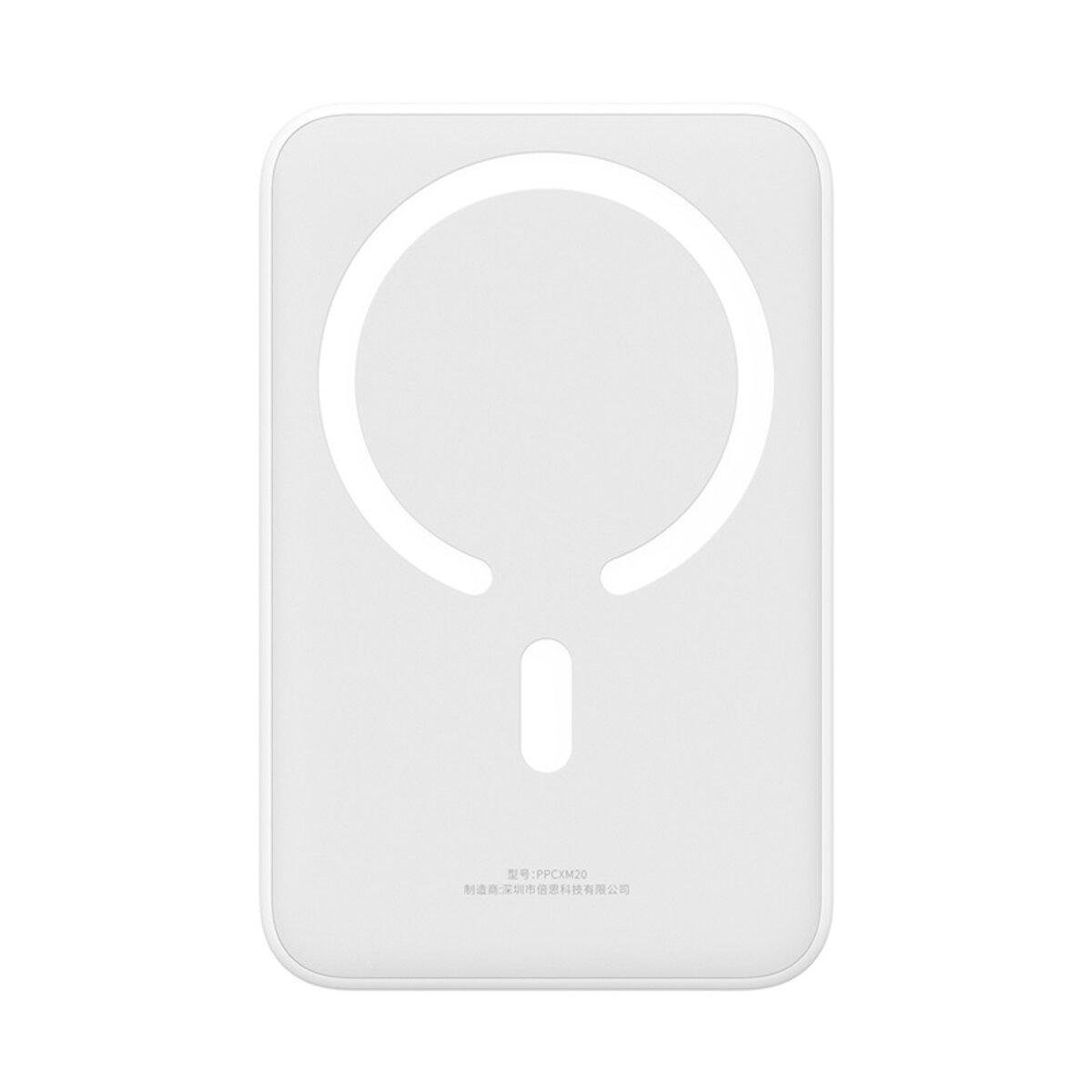 Повербанк BASEUS Magnetic Mini Wireless Fast Charge 20000 mAh 20W White (9fec114b)