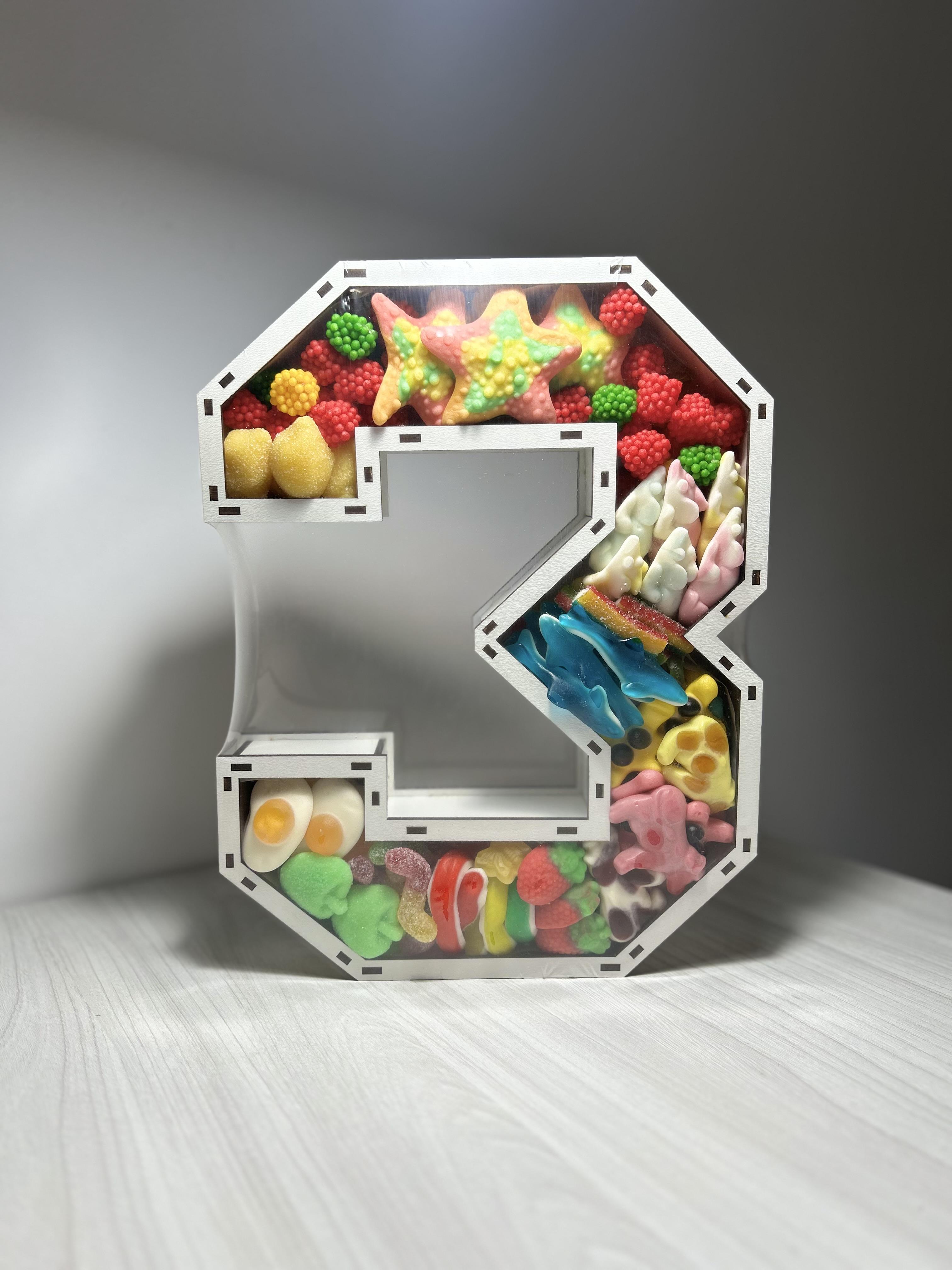 Подарочный бокс сладкий Цифра ДВП 3 с желе (2508065637)