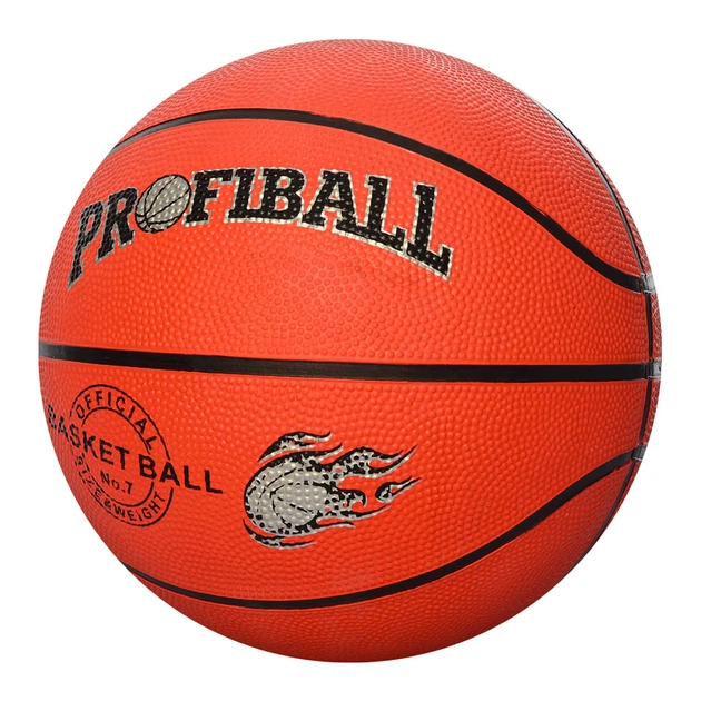 Баскетбольный мяч PROFIBALL VA 0001 г. 7 резиновый Оранжевый (34806530)