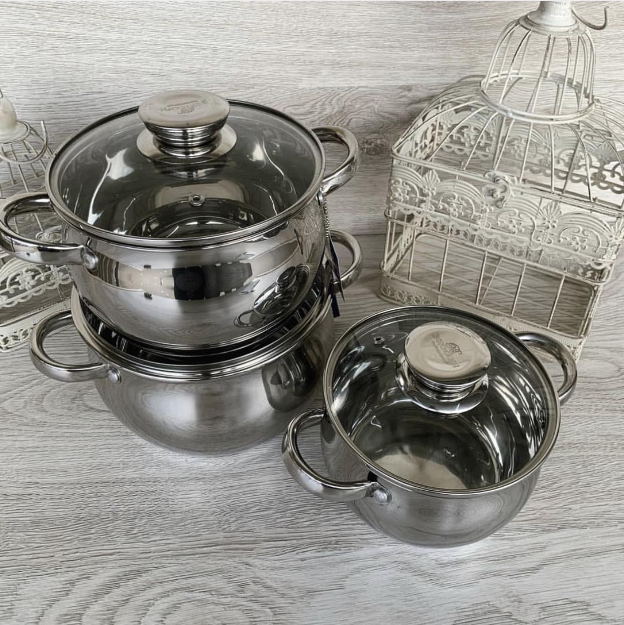 Набор кастрюль Edenberg EB-1118 6 пр. - фото 2