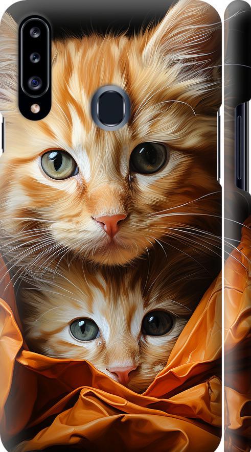Чехол на Samsung Galaxy A20s A207F Котики 2 (5664m-1775-42517) Чехол на Samsung Galaxy A20s A207F Котики 2 (5664m-1775-42517)