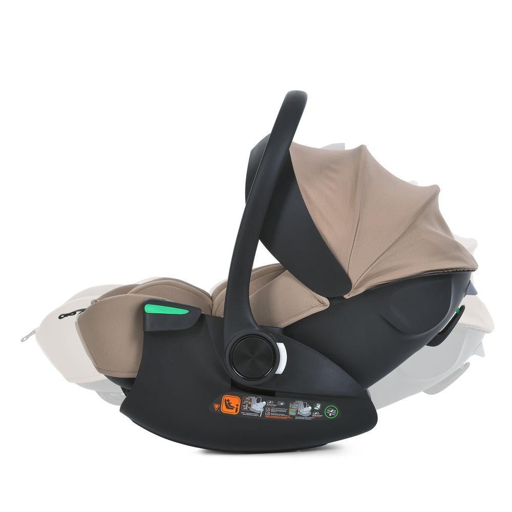 Автокрісло від народження El Camino i-FLOW ME 1198 i-SIZE R129 до 87 см 40-87 см Beige (2762113231) - фото 2