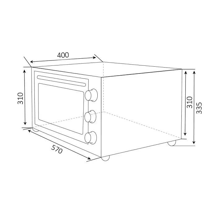 Електрична піч Ventolux MARIA 45 (BK) - фото 11 Електрична піч Ventolux MARIA 45 (BK) - фото 11