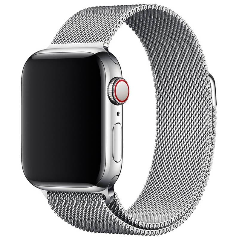 Ремешок металлический Milanese Loop Design для Apple watch 42 мм/44 мм/45 мм/49 мм Silver (00000021648_2)