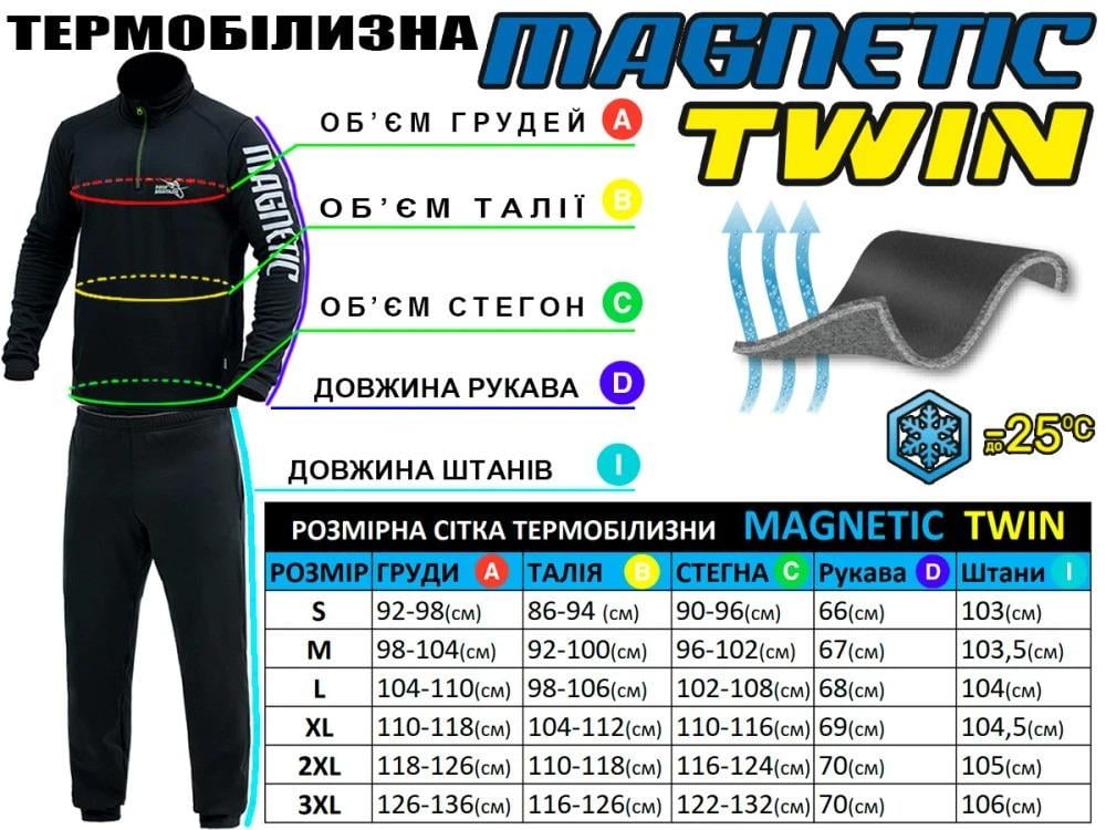 Комплект термобелья на флисе Magnetic TWIN до -25°С XXXL (2384549961) - фото 4