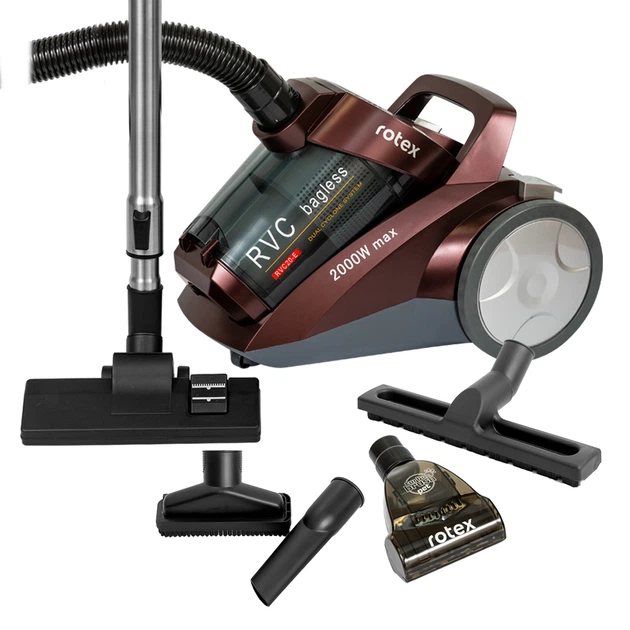 Пылесос Rotex RVC20-E 2000 Вт циклонный контейнер 4 л HEPA 11 Бордовый (ML-06873)