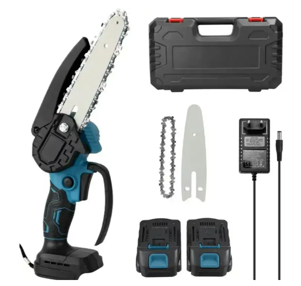 Пила аккумуляторная цепная в чемодане с 2 аккумуляторами бесщеточная 8" Пила аккумуляторная цепная в чемодане с 2 аккумуляторами бесщеточная 8"