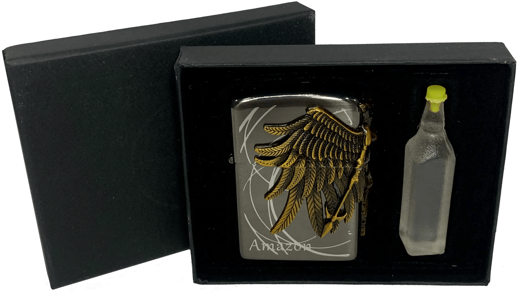 Зажигалка Amazon бензиновая и баллончик бензина тип 1