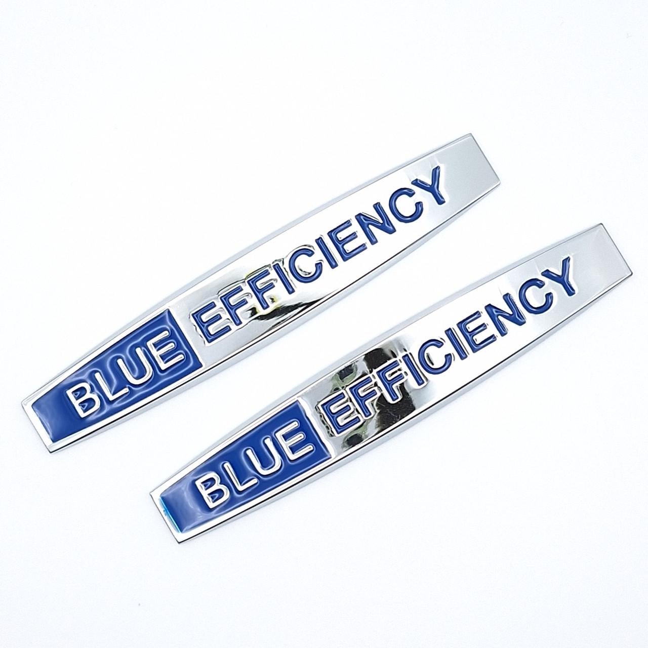 Эмблема на крылья Blue Efficiency Mercedes Benz 10х1,8 см Хром глянцевый (2423472697)