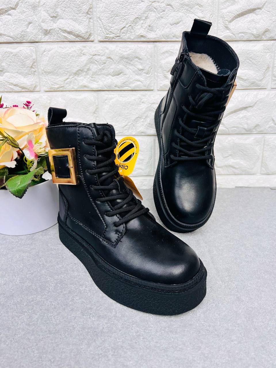 Сапоги для девочки зимние Clibee 1884 р. 35 23 см Черный (1884-3) Сапоги для девочки зимние Clibee 1884 р. 35 23 см Черный (1884-3)