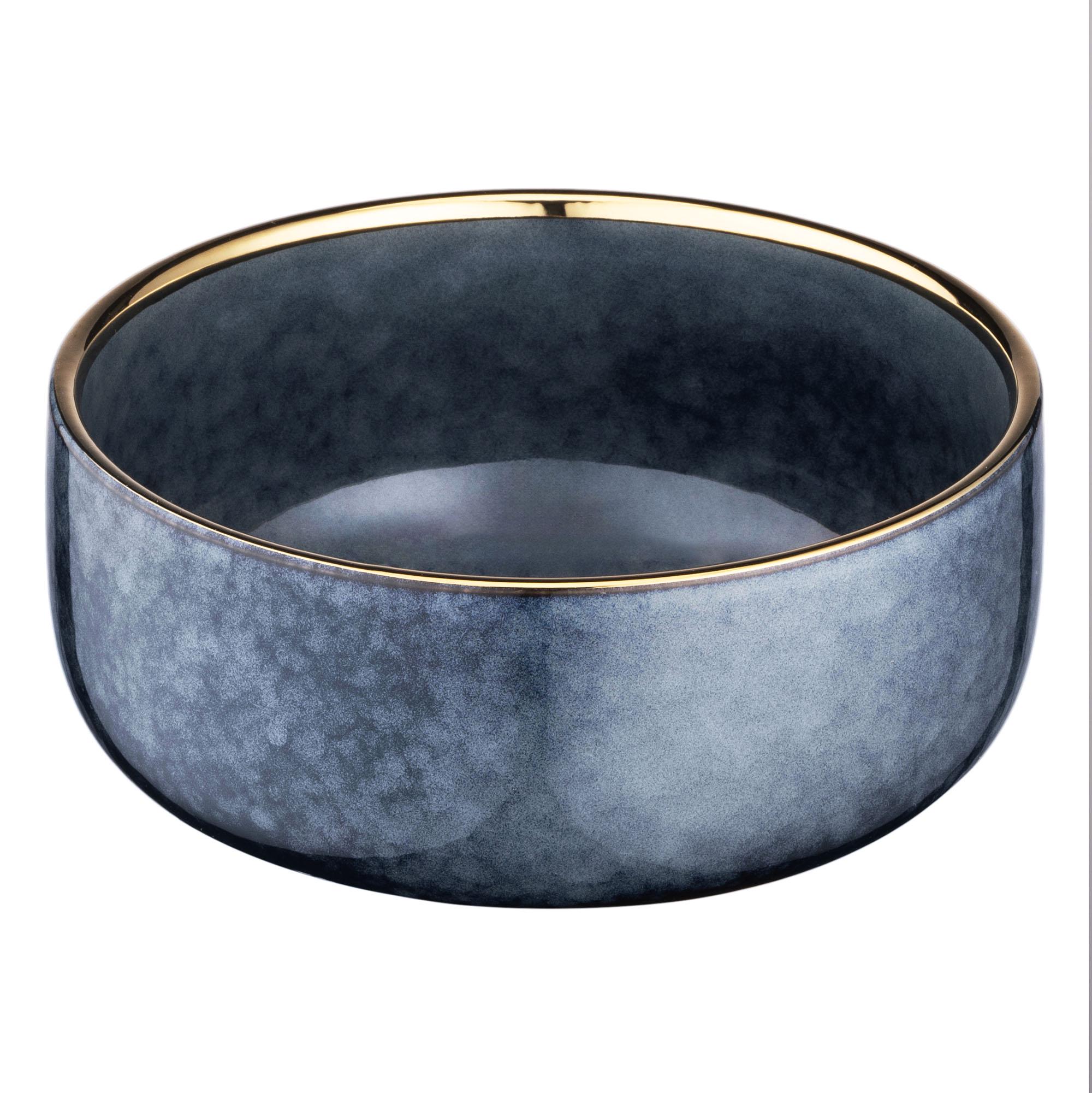 Сервиз столовой посуды Ardesto Andria 48 предметов 12 персон керамика Синий с золотым кантом - фото 10 Сервиз столовой посуды Ardesto Andria 48 предметов 12 персон керамика Синий с золотым кантом - фото 10