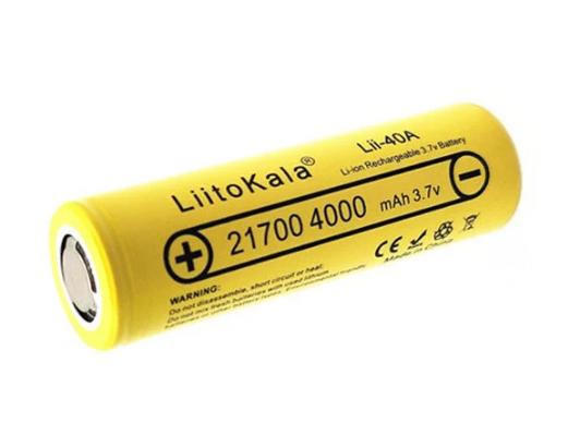 Аккумулятор высокотоковый Liitokala Lii-40A 21700 3,7 V 4000 mAh - фото 2