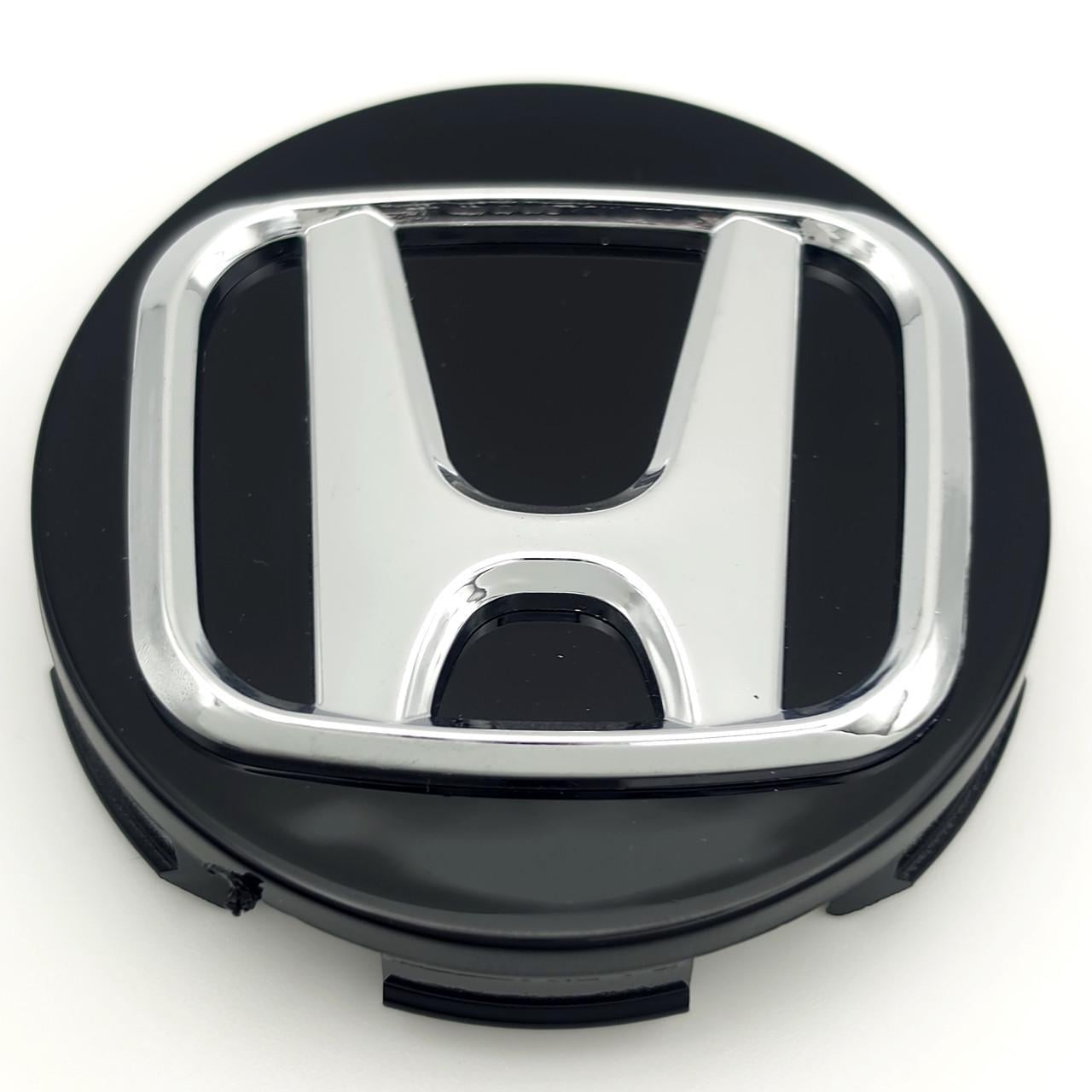 Ковпачок заглушка маточини колеса Honda 69 мм тип 1 Чорний/Хром (3008171780)