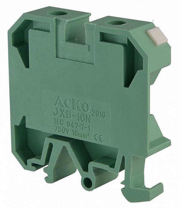 Клемма винтовая наборная АСКО-Укрем JXB 16/35 76А 16 мм2 х 52х12х51 мм Зеленый (A0130010018) - фото 3 Клемма винтовая наборная АСКО-Укрем JXB 16/35 76А 16 мм2 х 52х12х51 мм Зеленый (A0130010018) - фото 3