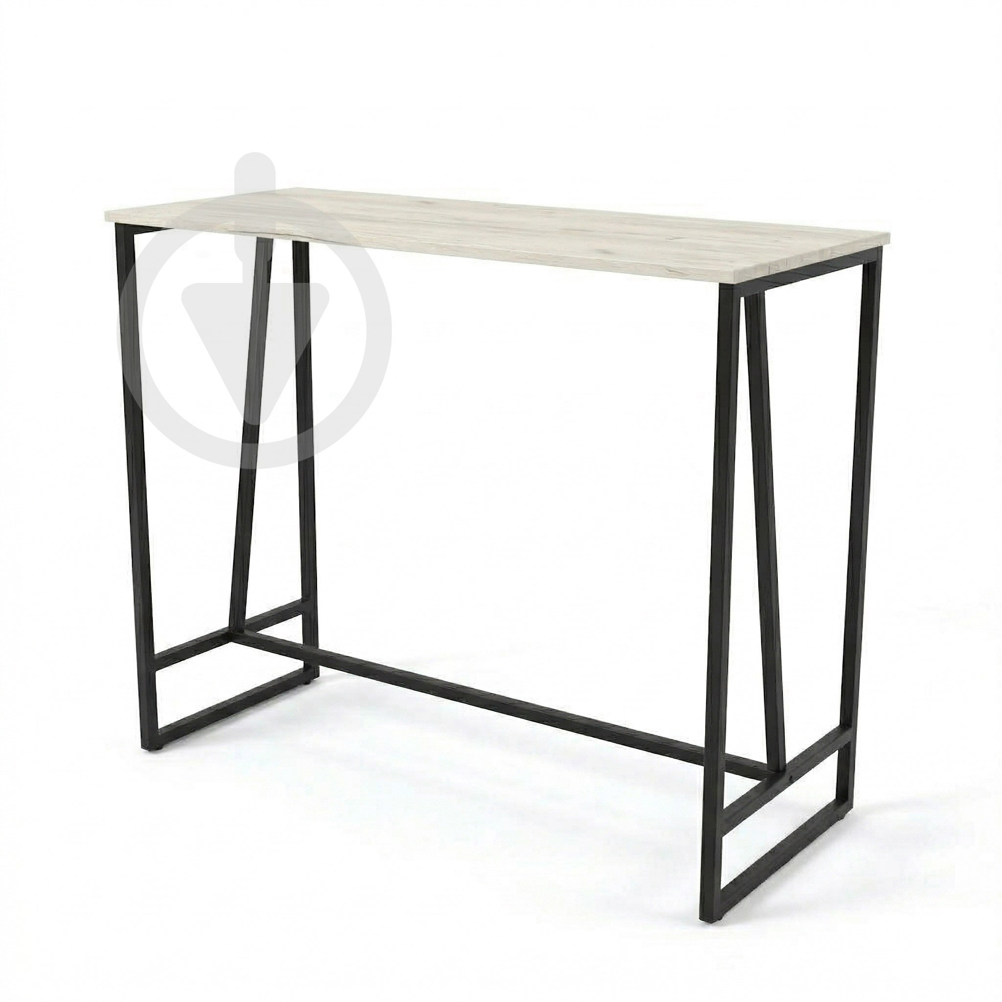 Барный стол AVVS Remond Лофт 1110х470 мм ДСП 18 мм/металлический каркас Черный/Дуб Крафт Белый Барный стол AVVS Remond Лофт 1110х470 мм ДСП 18 мм/металлический каркас Черный/Дуб Крафт Белый