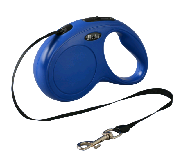Поводок-рулетка Pet dog лента 3 м до 15 кг Синий (00000007943)