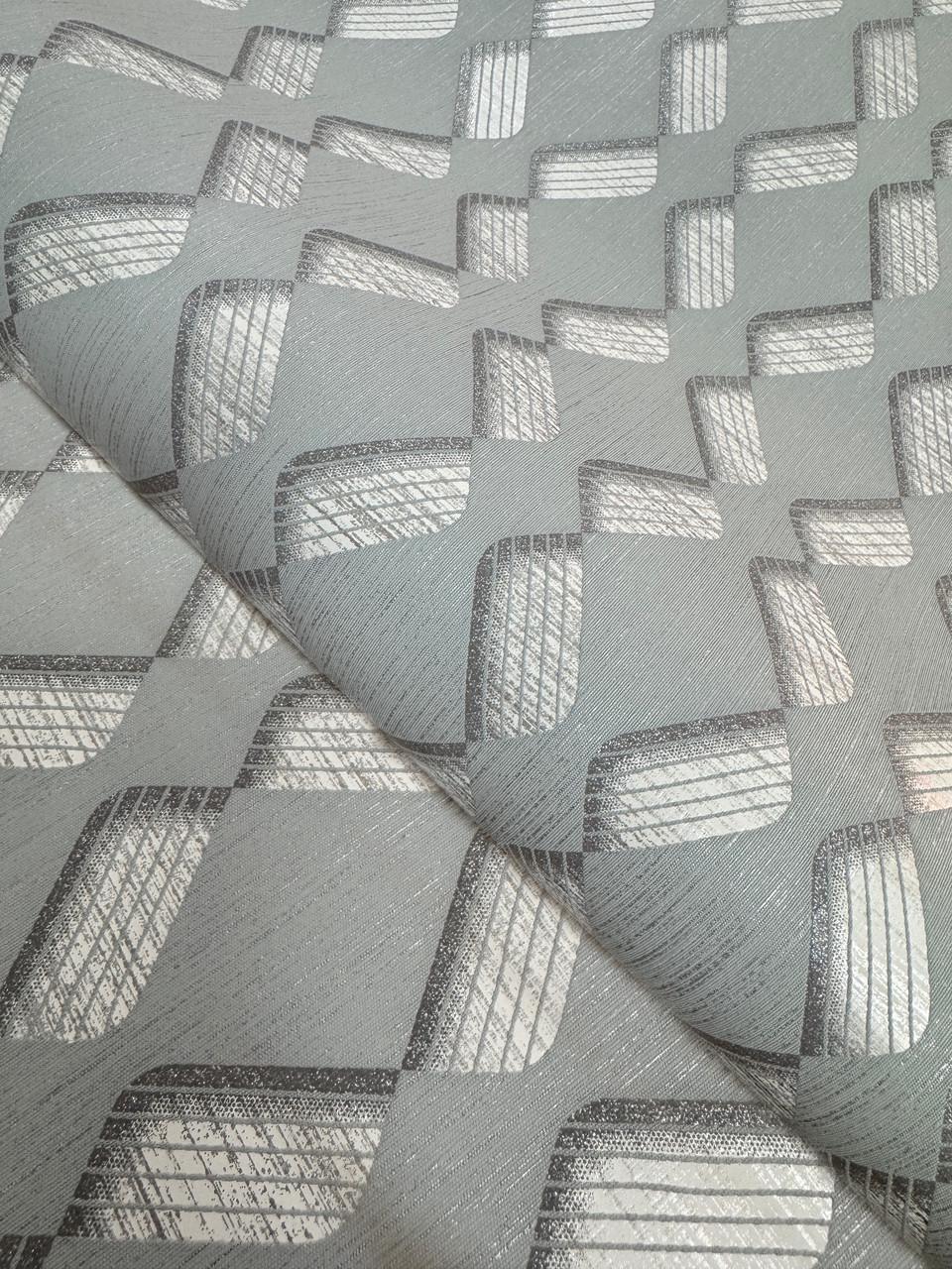 Шпалери вінілові на флізеліновій основі Marburg 10 м Сіро-блакитний (33603) - фото 2