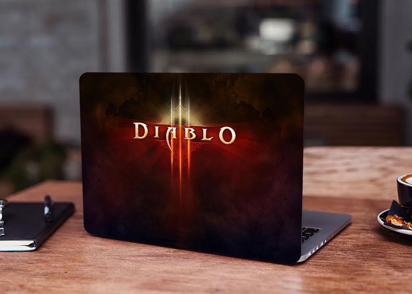 Декоративна наклейка на ноутбук 17,3" Diablo logo 400х260 мм (100602_17) Декоративна наклейка на ноутбук 17,3" Diablo logo 400х260 мм (100602_17)