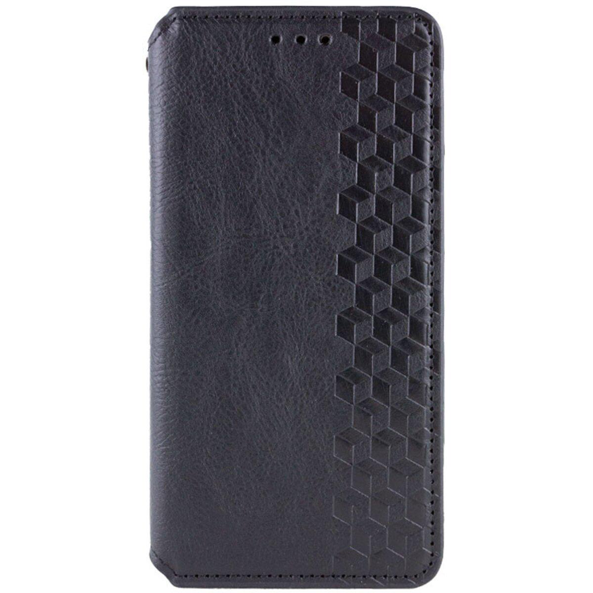 Противоударный Чехол-книжка Rubic Leather для смартфона  Samsung Galaxy A55   Black