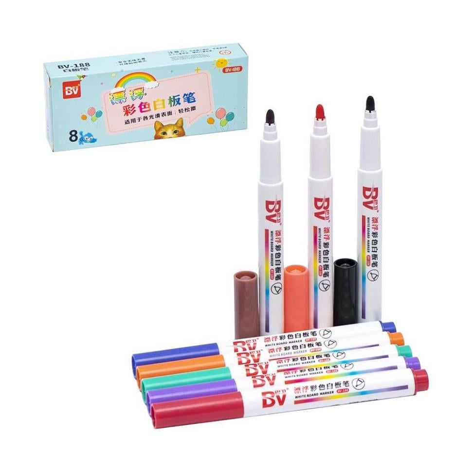 Набор маркеров Bambi на водной основе для магнитных досок Разноцветный (WM-231-M-16)