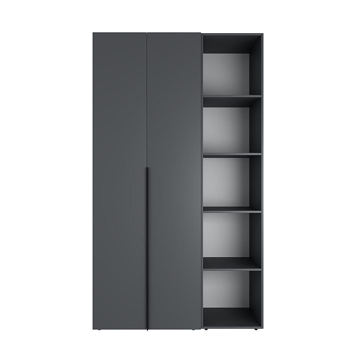 Шкаф распашной комбинированный ART IN HEAD №11 Light 1200x500x2200 мм Графит серый (GALTK0117000000)