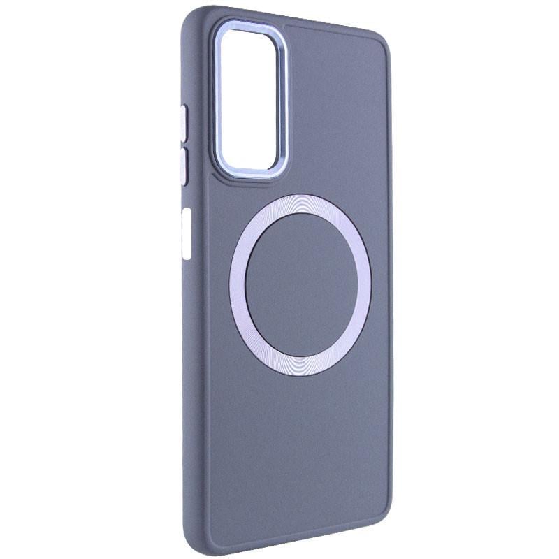 Противоударный TPU чехол Bonbon Metal Style with MagSafe для Samsung Galaxy A25 5G Серый / Lavender