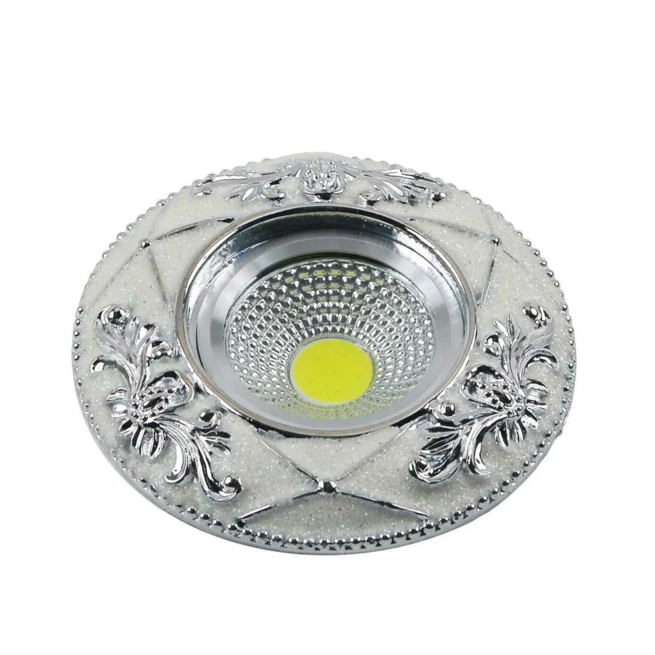 Точечный светильник Sirius светодиодный врезной 3,5W 6000K Хром (Ш DLD 108-I)