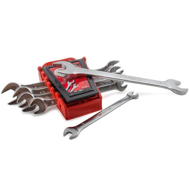 Набір ключів ріжкових Intertool HT-1001 6 шт. 6-17 мм Cr-V (111001) - фото 4 Набір ключів ріжкових Intertool HT-1001 6 шт. 6-17 мм Cr-V (111001) - фото 4