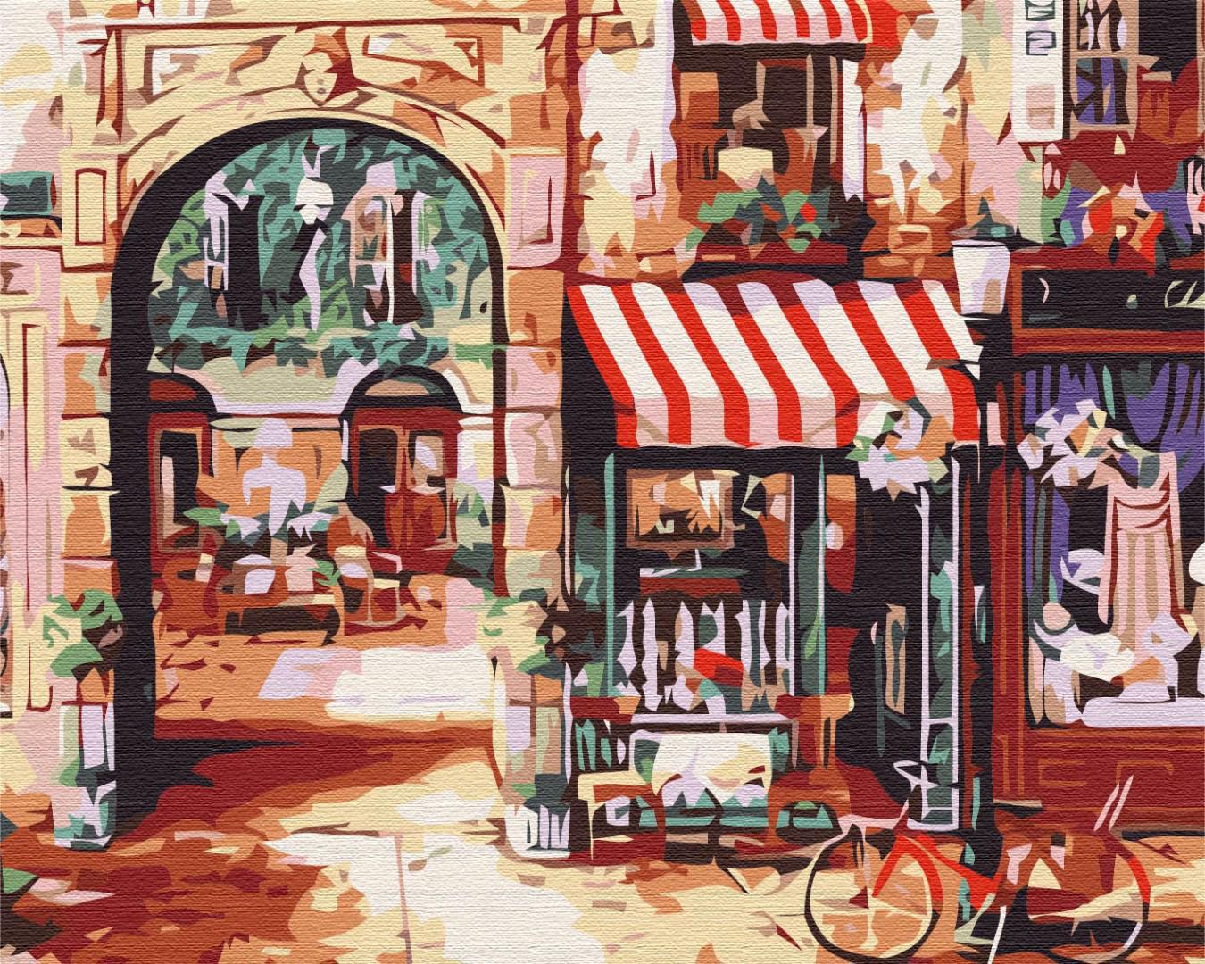 Картина по номерам Brushme Парижская улица 40x50 см (BS7254)