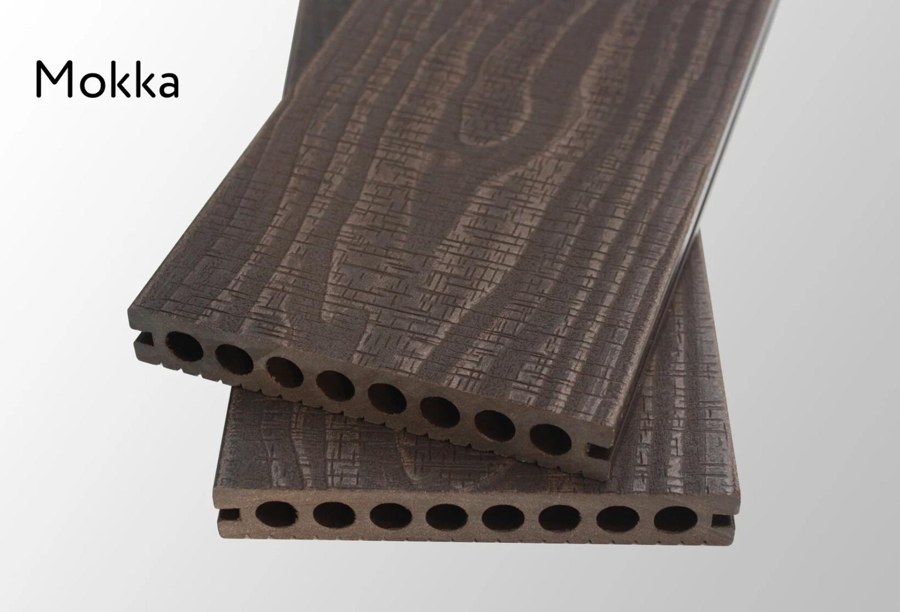 Терасна дошка ДПК Tardex WoodLux Ultra 3D Vintage 146х23х2200 мм Mokka (28796538) - фото 2 Терасна дошка ДПК Tardex WoodLux Ultra 3D Vintage 146х23х2200 мм Mokka (28796538) - фото 2