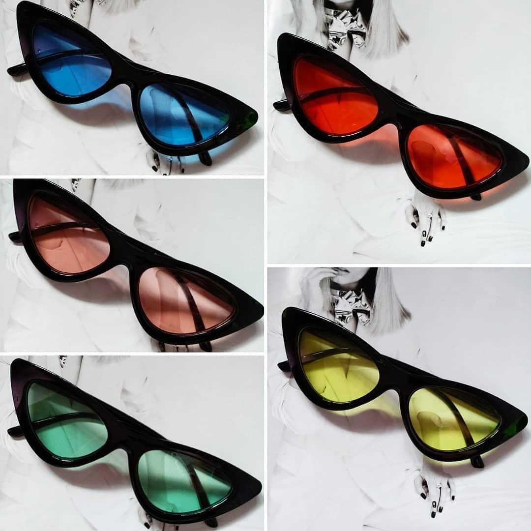 Окуляри трикутні сонцезахисні Котяче око Чорний/Жовтий - фото 7 Окуляри трикутні сонцезахисні Котяче око Чорний/Жовтий - фото 7