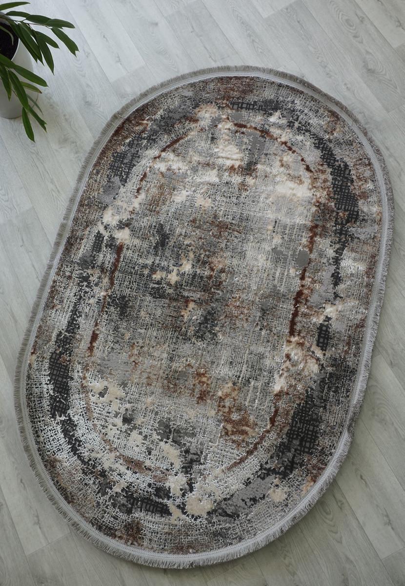 Ковер овальный Salsa d558a 200x300 см Beige/Light Grey