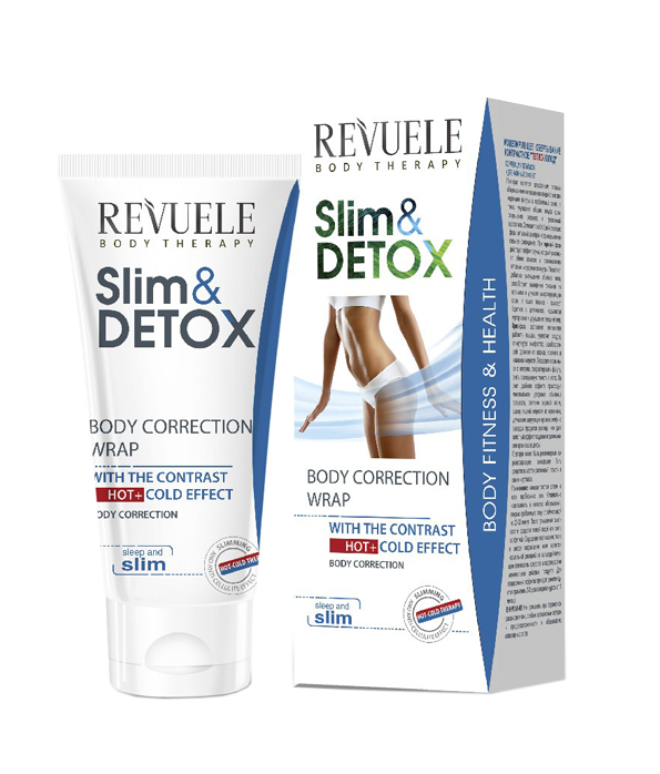 Обертывание для тела Revuele Slim&Detox корректирующее с контрастным эффектом горячее/холодное 200 мл