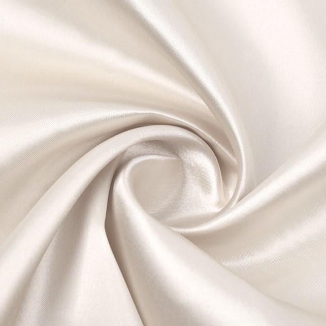 Ткань атлас LuxFabric 115 г/м² 1,5 м 1 м Молочный (ТП1501а31) - фото 1