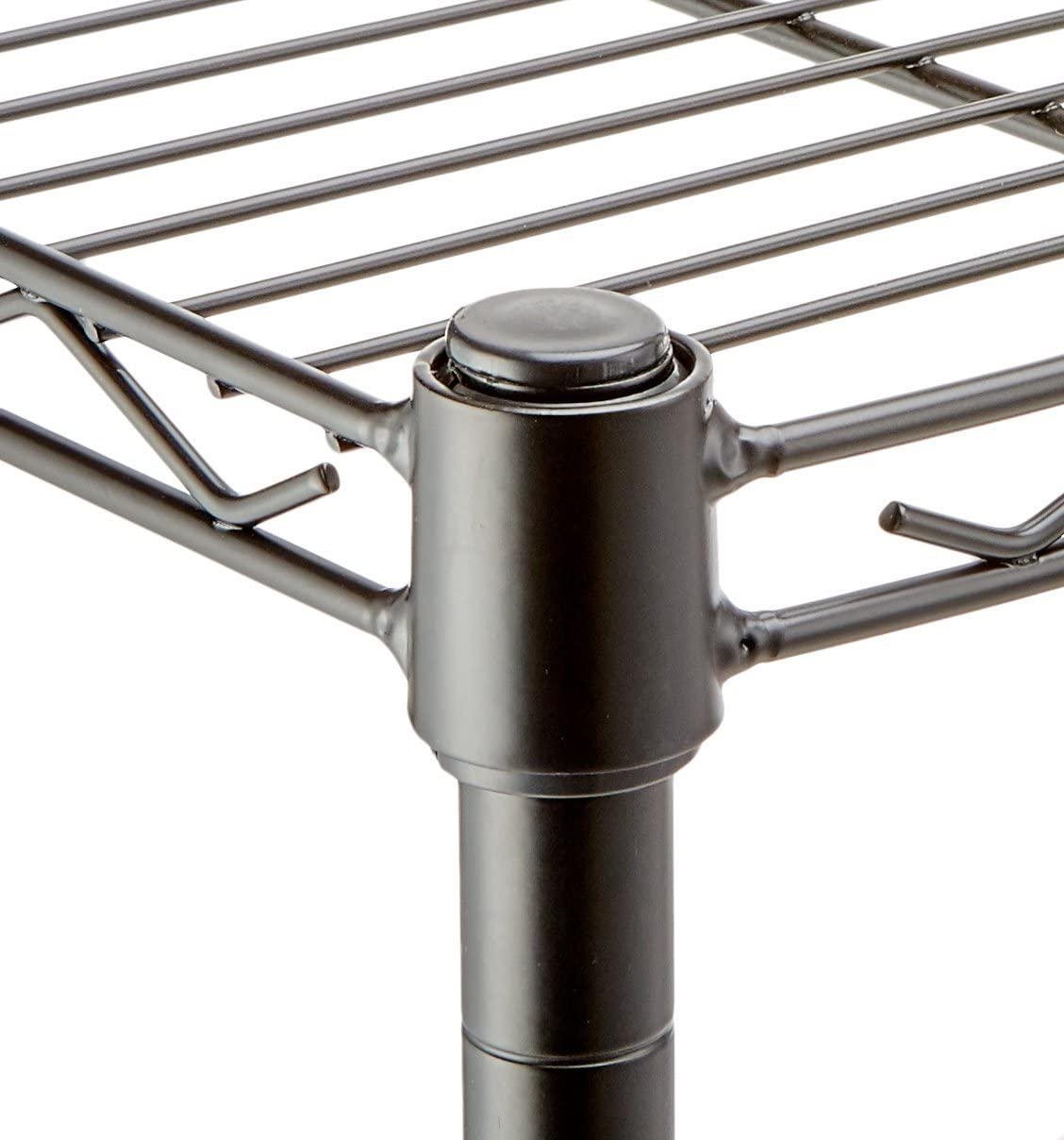 Стеллаж тележка металлическая на колесиках 3 полки 60х35х80 см - фото 4