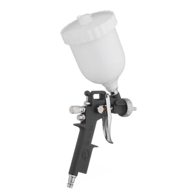 Краскопульт пневматический Intertool PT-0210 HP форсунка 1,5 мм верхний пластиковый бачок 600 мл 3 регулировки 5 bar (1650255890) - фото 3 Краскопульт пневматический Intertool PT-0210 HP форсунка 1,5 мм верхний пластиковый бачок 600 мл 3 регулировки 5 bar (1650255890) - фото 3