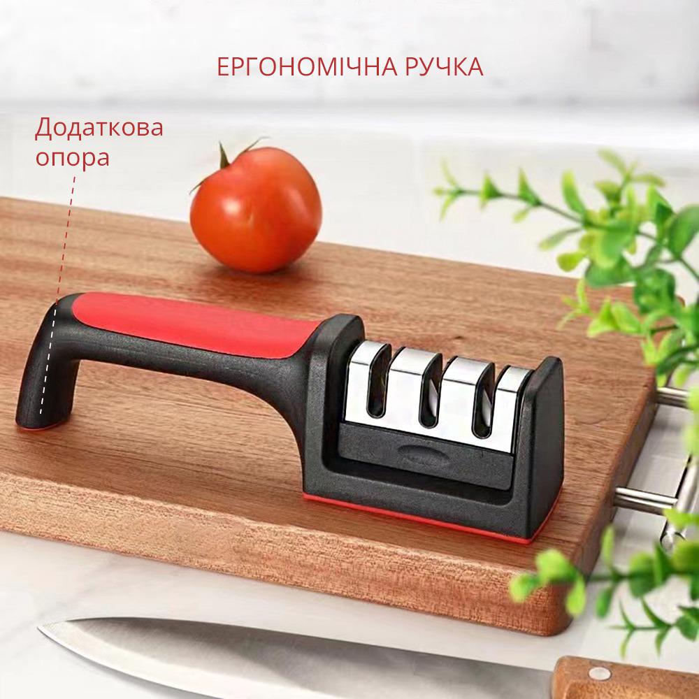 Точилка ручна 3 Stage Knife Sharpener для всіх видів ножів (847925) - фото 5