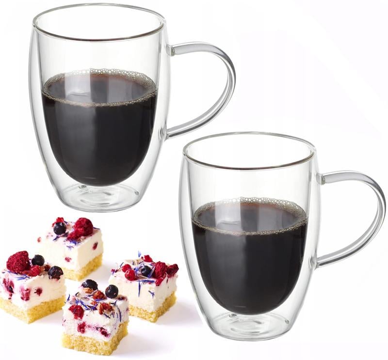 Набор стеклянных чашек Kamille с двойными стенками 2 шт. 350 мл Набор стеклянных чашек Kamille с двойными стенками 2 шт. 350 мл