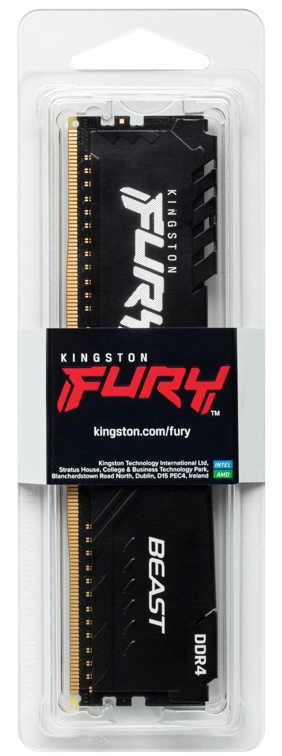 Оперативна пам'ять Kingston Fury Beast DDR4 16 Гб 3200 MHz Black (KF432C16BB1/16WP) - фото 5 Оперативна пам'ять Kingston Fury Beast DDR4 16 Гб 3200 MHz Black (KF432C16BB1/16WP) - фото 5
