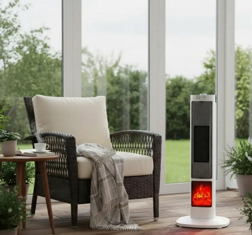 Тепловентилятор портативный Portable Fan Heater HQ30 3 режима и вентиляция 750/1500/2000 Вт (2104618791) - фото 7