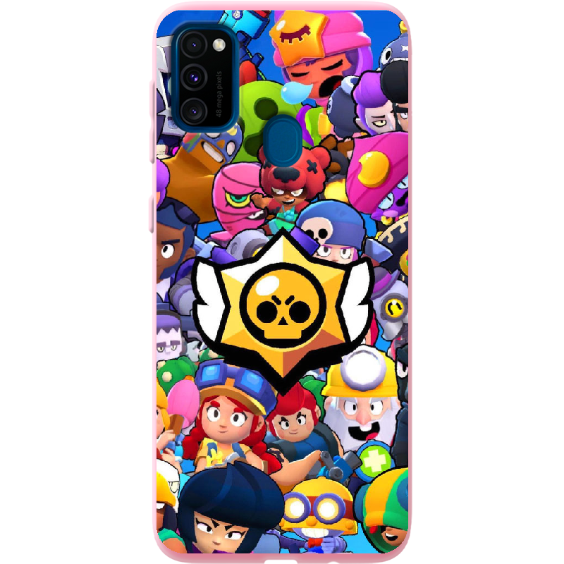 Чехол с рисунком Boxface Samsung M307 Galaxy M30s Brawl Stars Розовый силикон (38209-up2389-41819)
